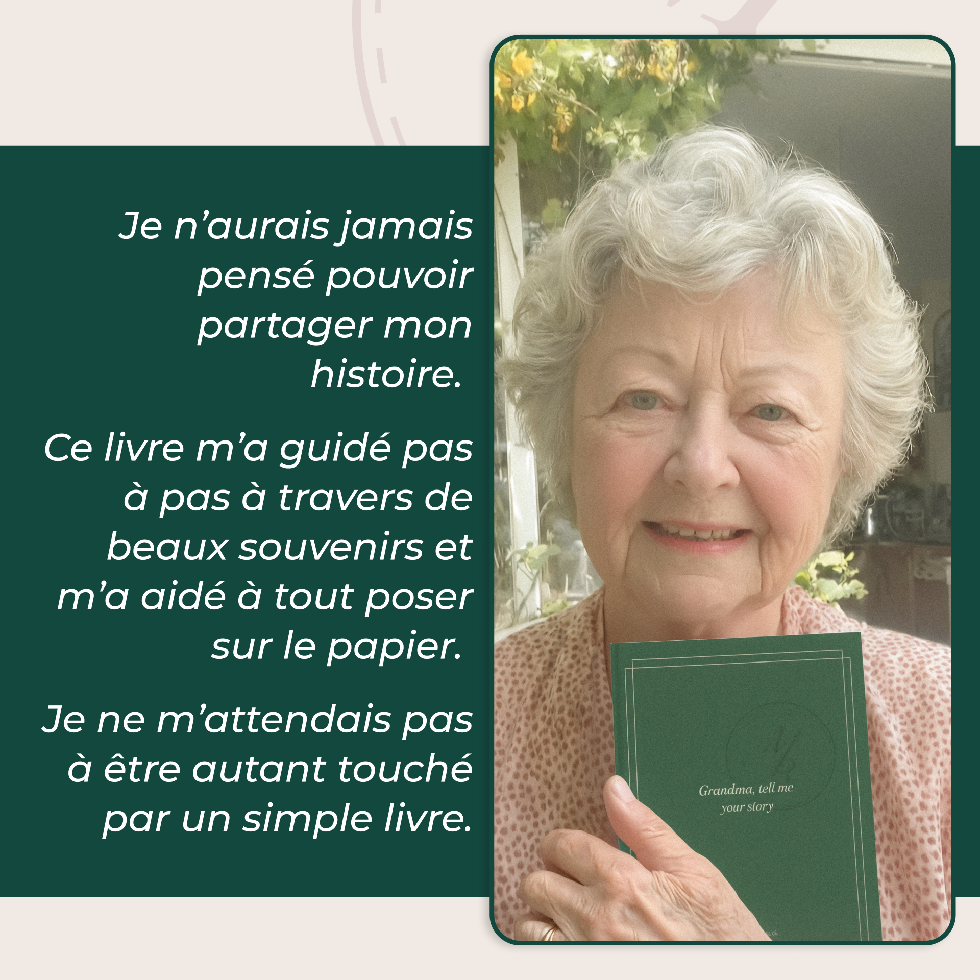 Raconte-moi ton histoire.